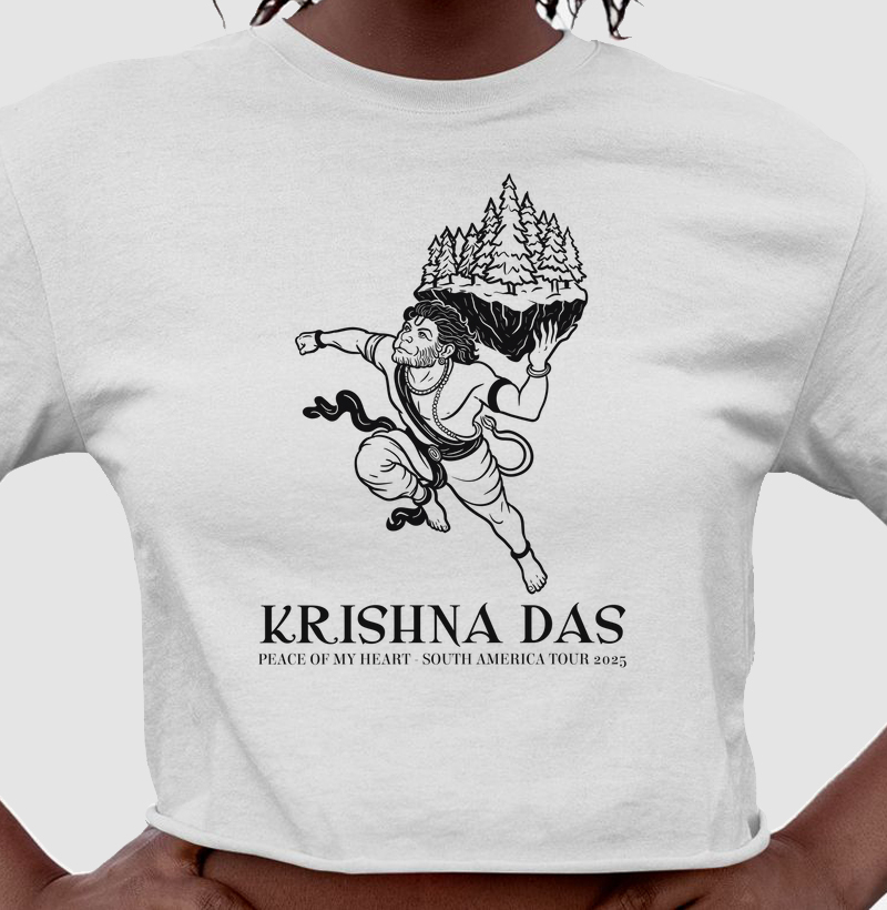 Hanuman Mountain - Cropped - Estampa Preta