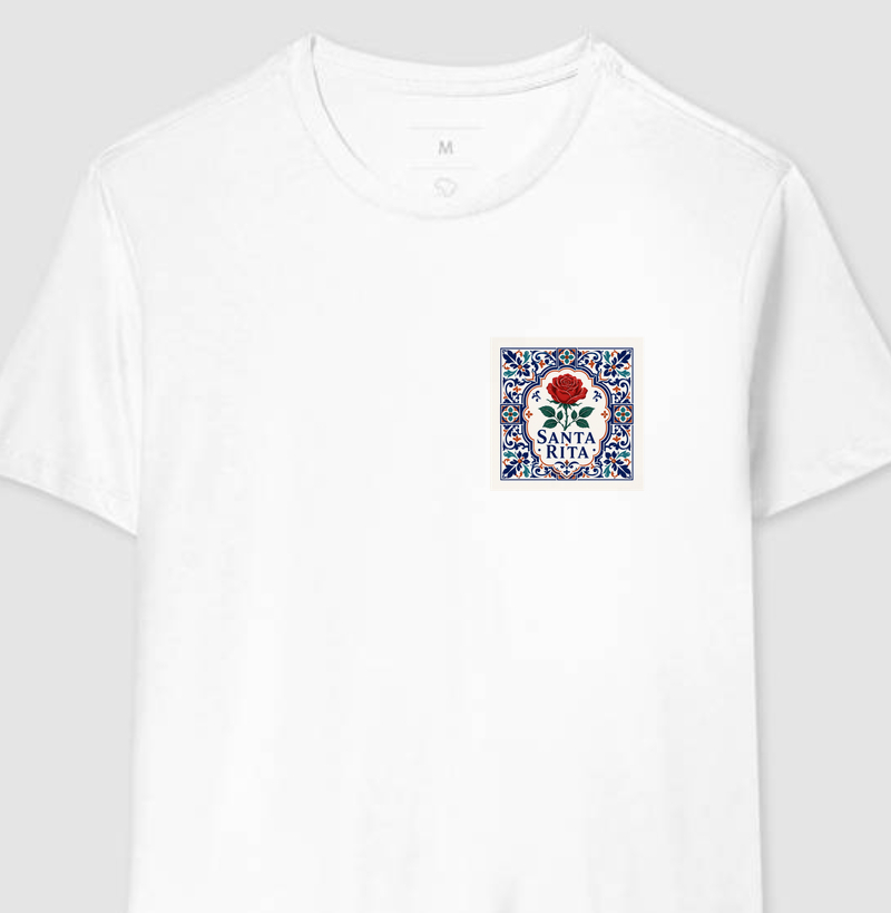 Santa Rita — Azulejo de Rosas - Camiseta