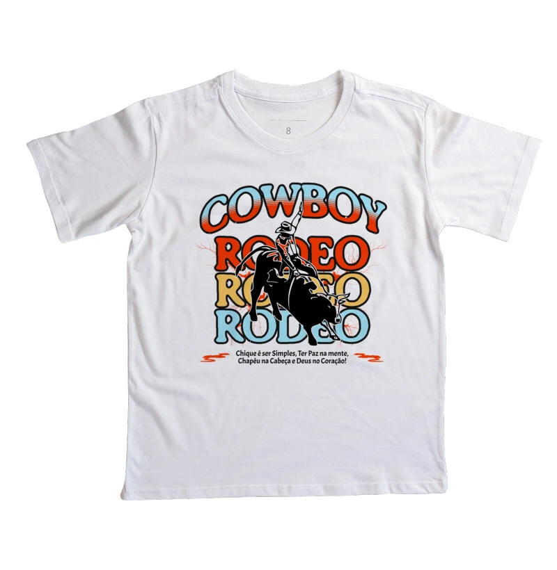 Camiseta Infantil Cowboy Rodeo