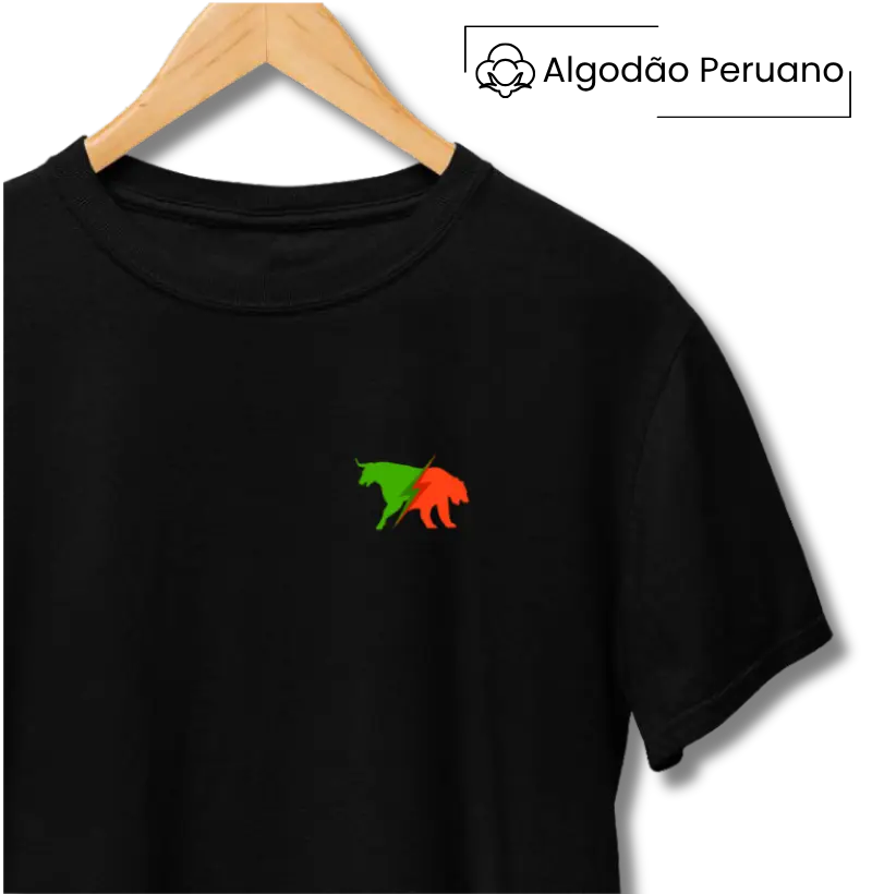 Camiseta Trader Bull vs Bear Algodão Peruano