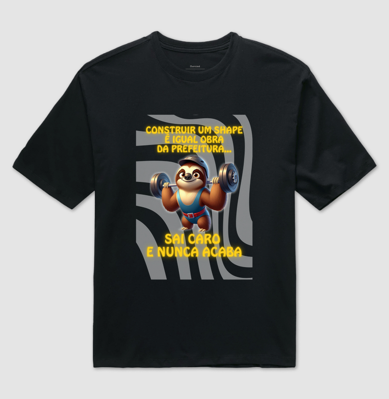 Bicho-preguiça - Construir shape é igual obra da prefeitura