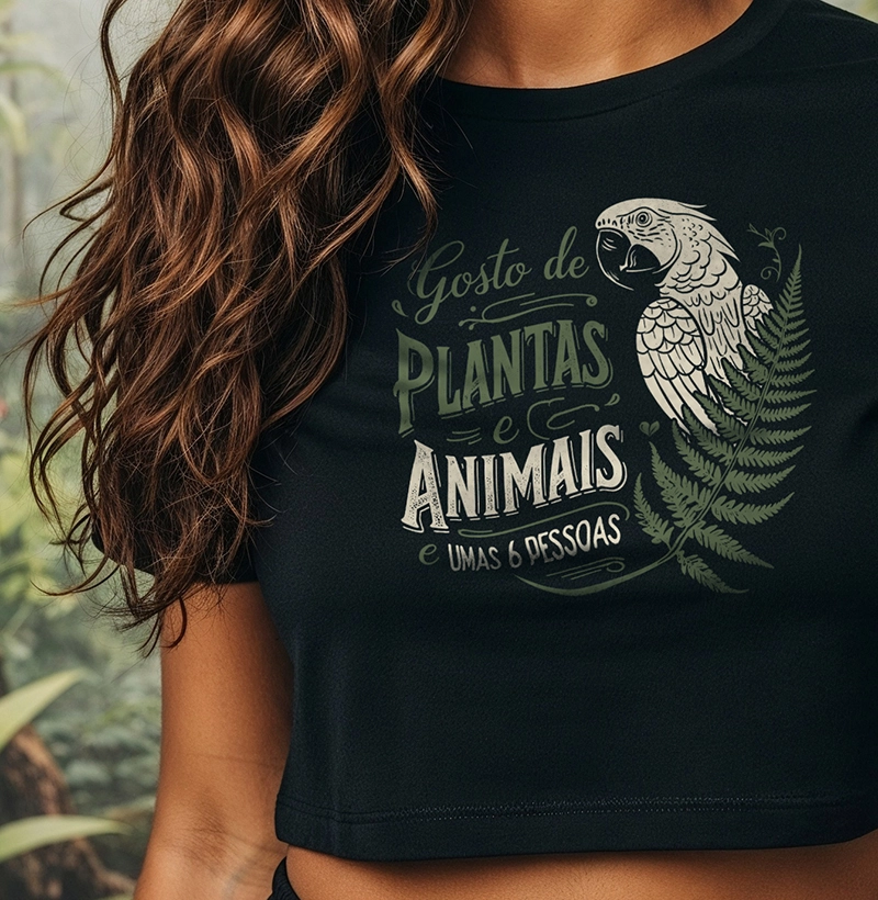 Gosto de plantas e animais, e umas 6 pessoas