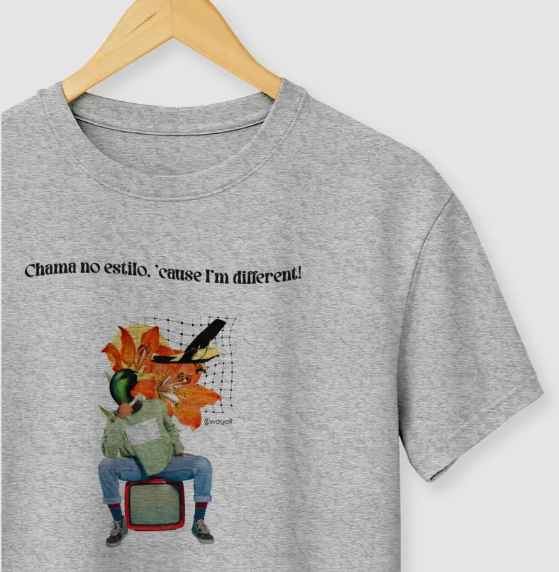 Camiseta Baby Look - Chama no estilo. 'cause I'm different!