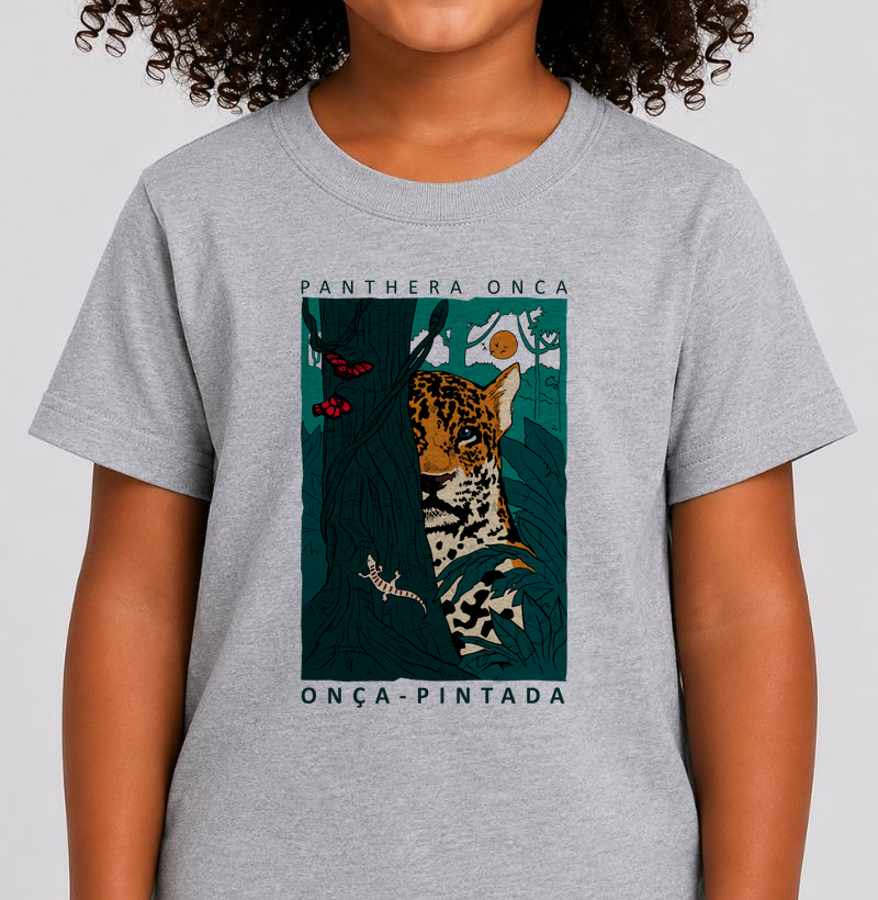 Camiseta Infantil Onça-pintada