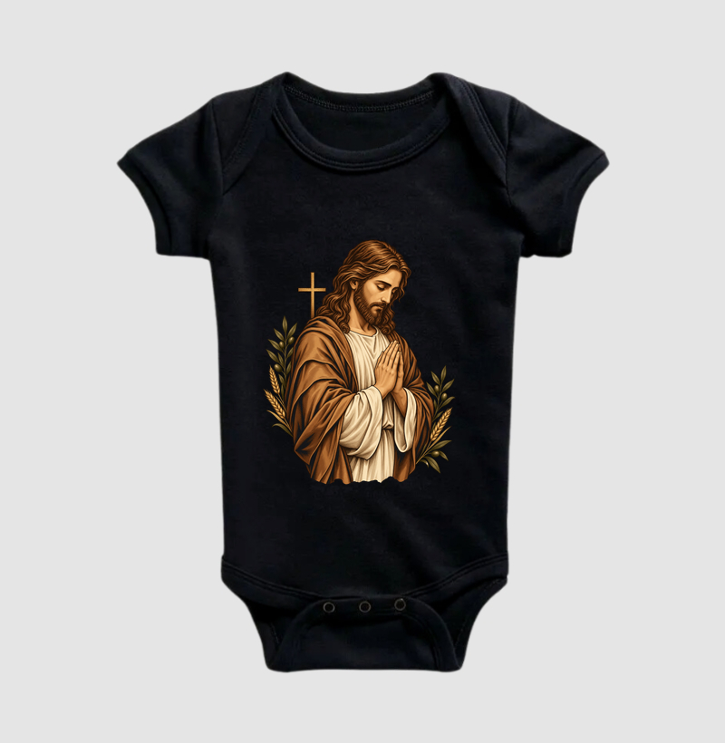 Cristo em Oração - Cristo Vivo - Body Infantil