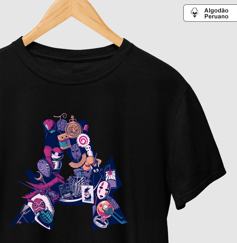 Camiseta Algodão Peruano A é de Anime - Camiseta Algodão Peruano