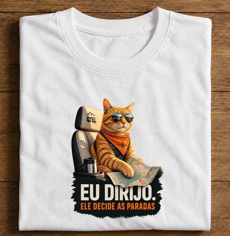 Eu Dirijo. Ele Decide as Paradas — Gato Laranja