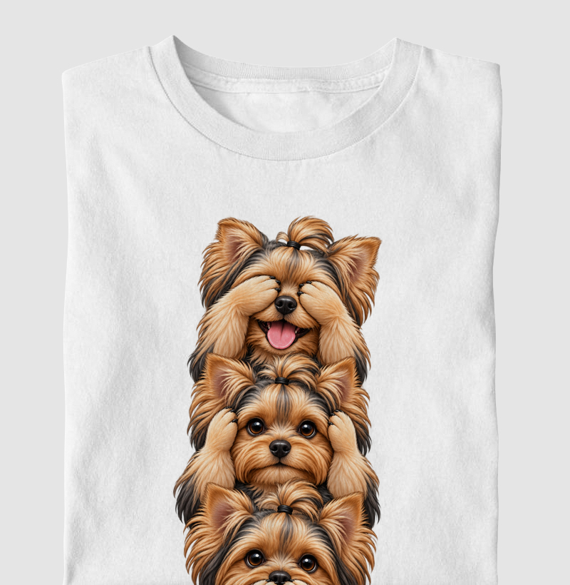 Ver, ouvir e falar versão Yorkshire - Camiseta