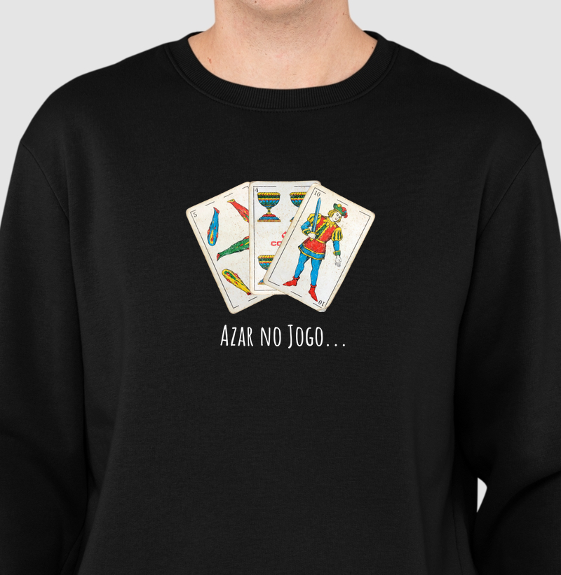 Moletom azar no jogo