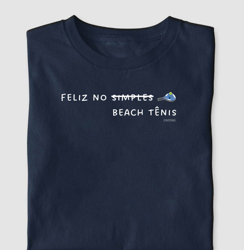 Feliz no beach tênis
