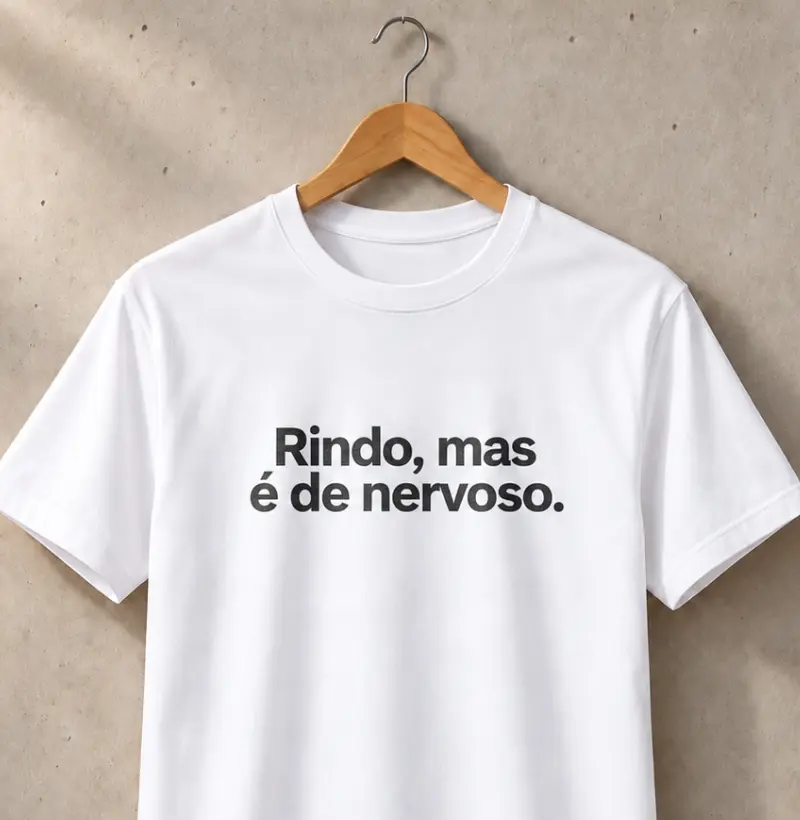 Rindo, mas é de nervoso