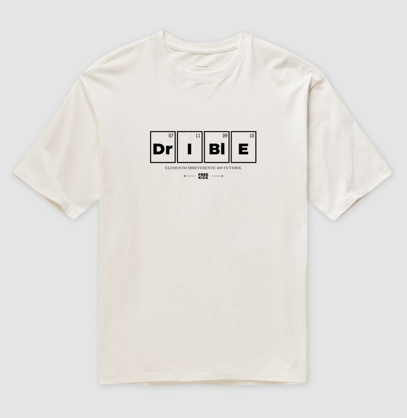 CAMISETA OVERSIZED FREE KICK DRIBLE LOGO PRETO