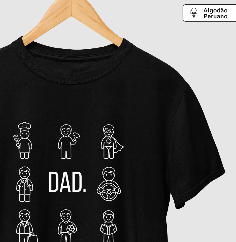 Camiseta Algodão Peruano Dad