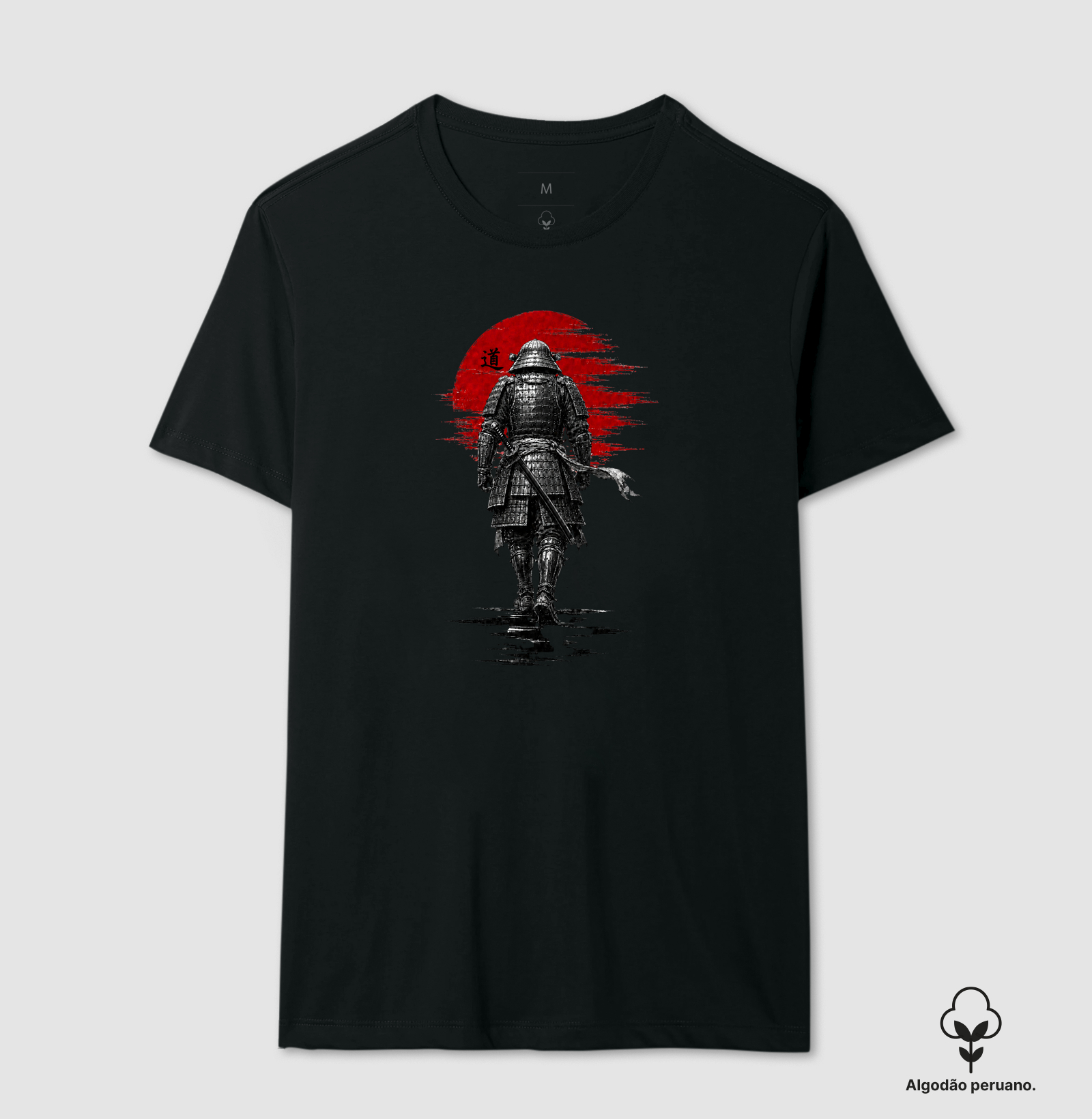 SAMURAI — O Caminho do Aço - Camiseta Algodão Peruano