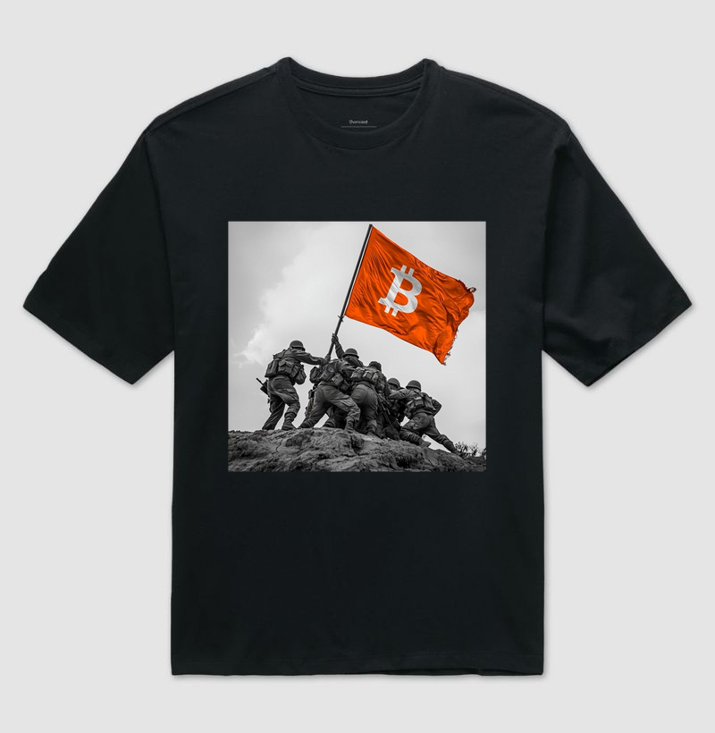 Camisa Oversized Bandeira Bitcoin