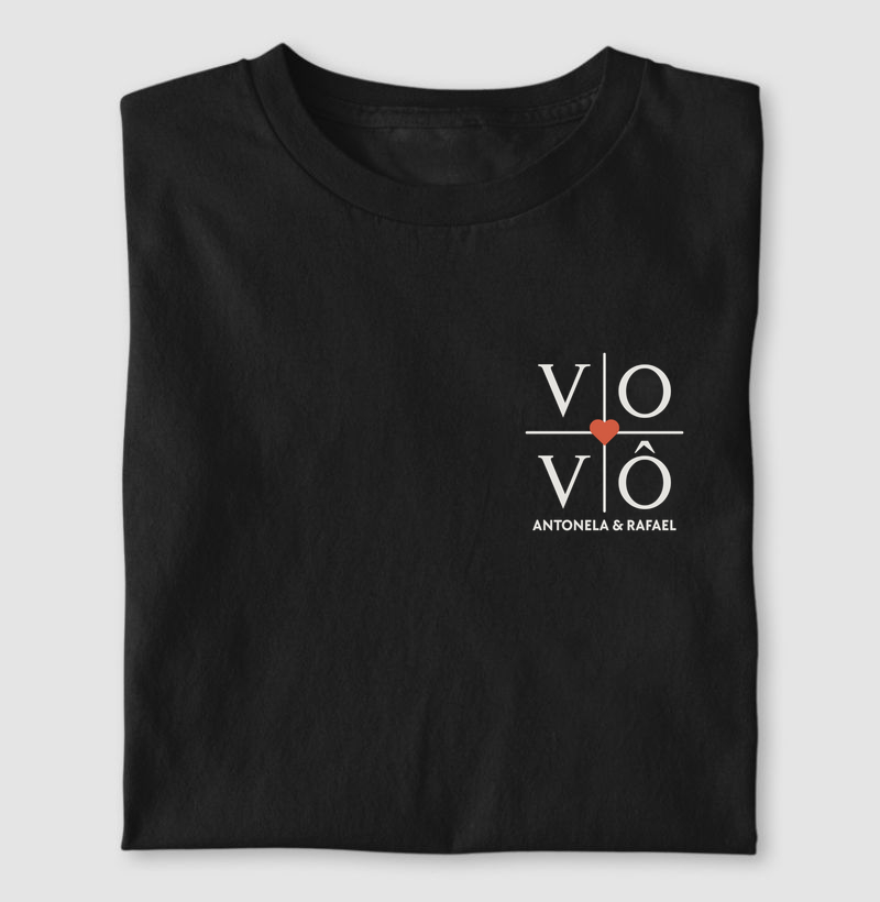 Camiseta Vovô Coração | Para personalizar 👉ANTES DA COMPRA👈 chame no WhatsApp