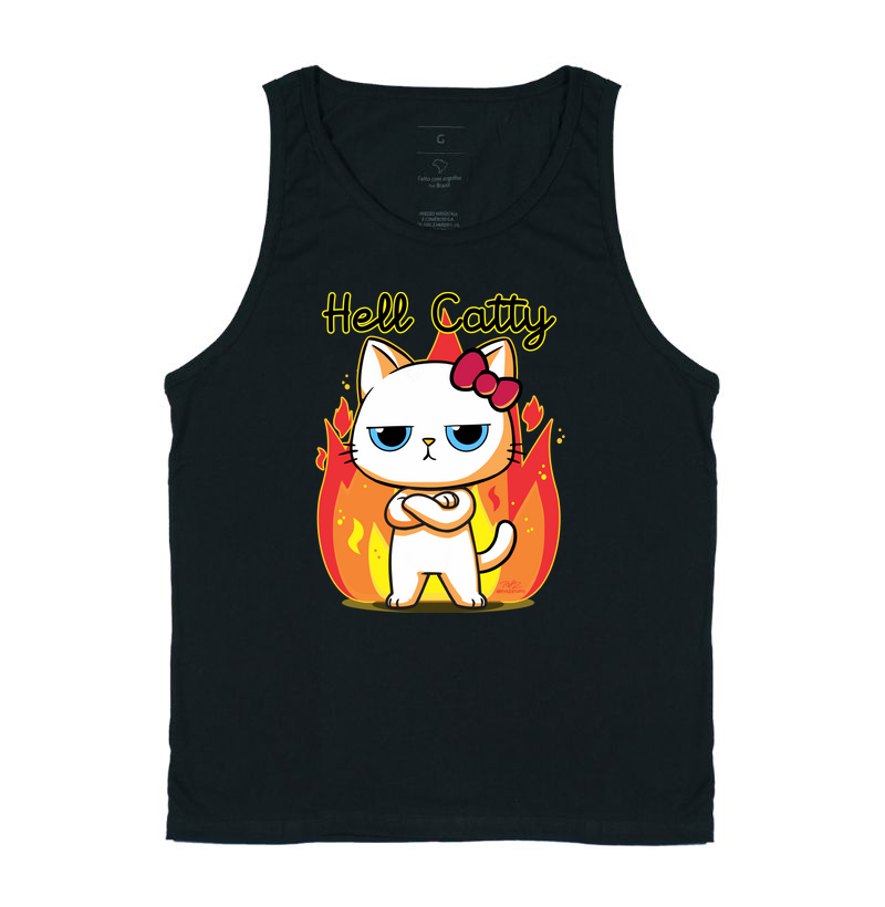 Camiseta Gato Sincero Hell Catty