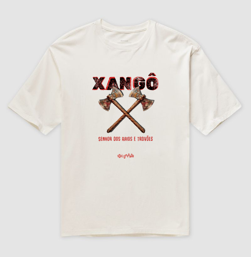 oversized XANGÔ senhor dos raios e trovões unissex