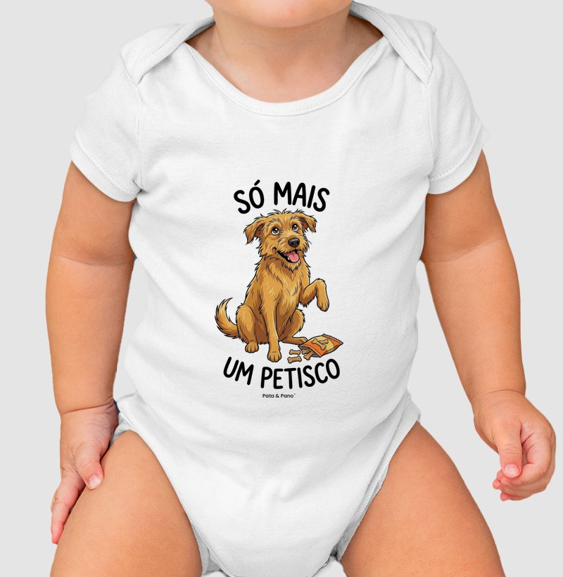 BODY BEBÊ VIRA-LATA FIAPO DE MANGA PETISCO