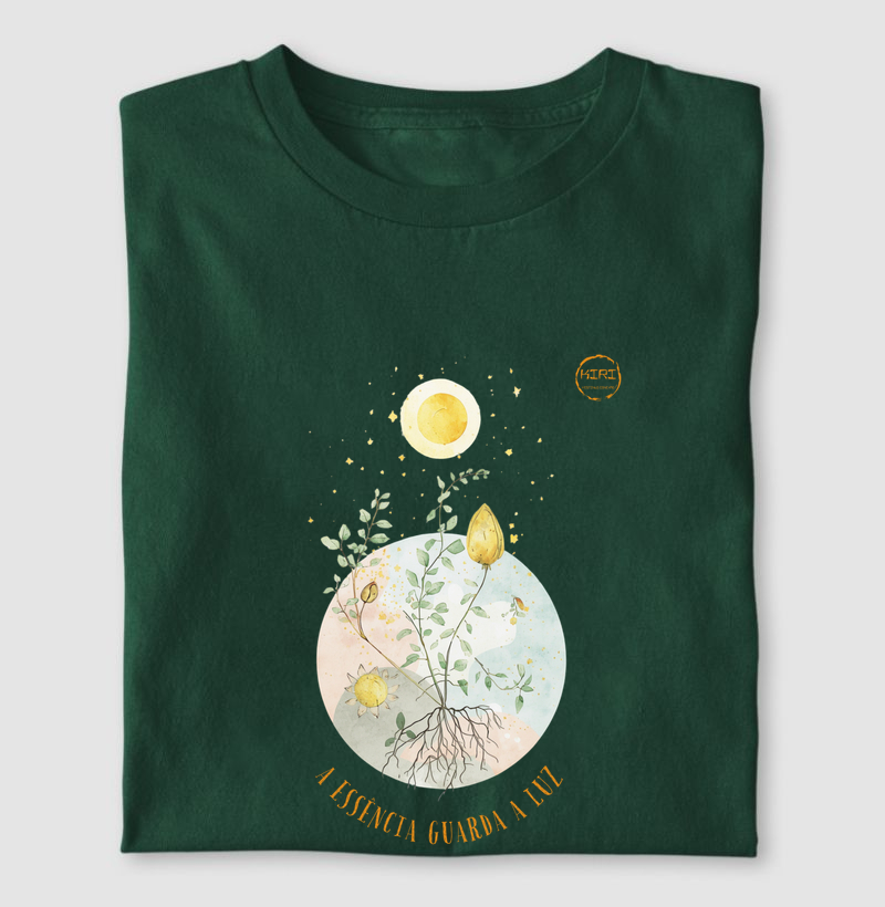 Camiseta KIRI - A essência guarda a luz