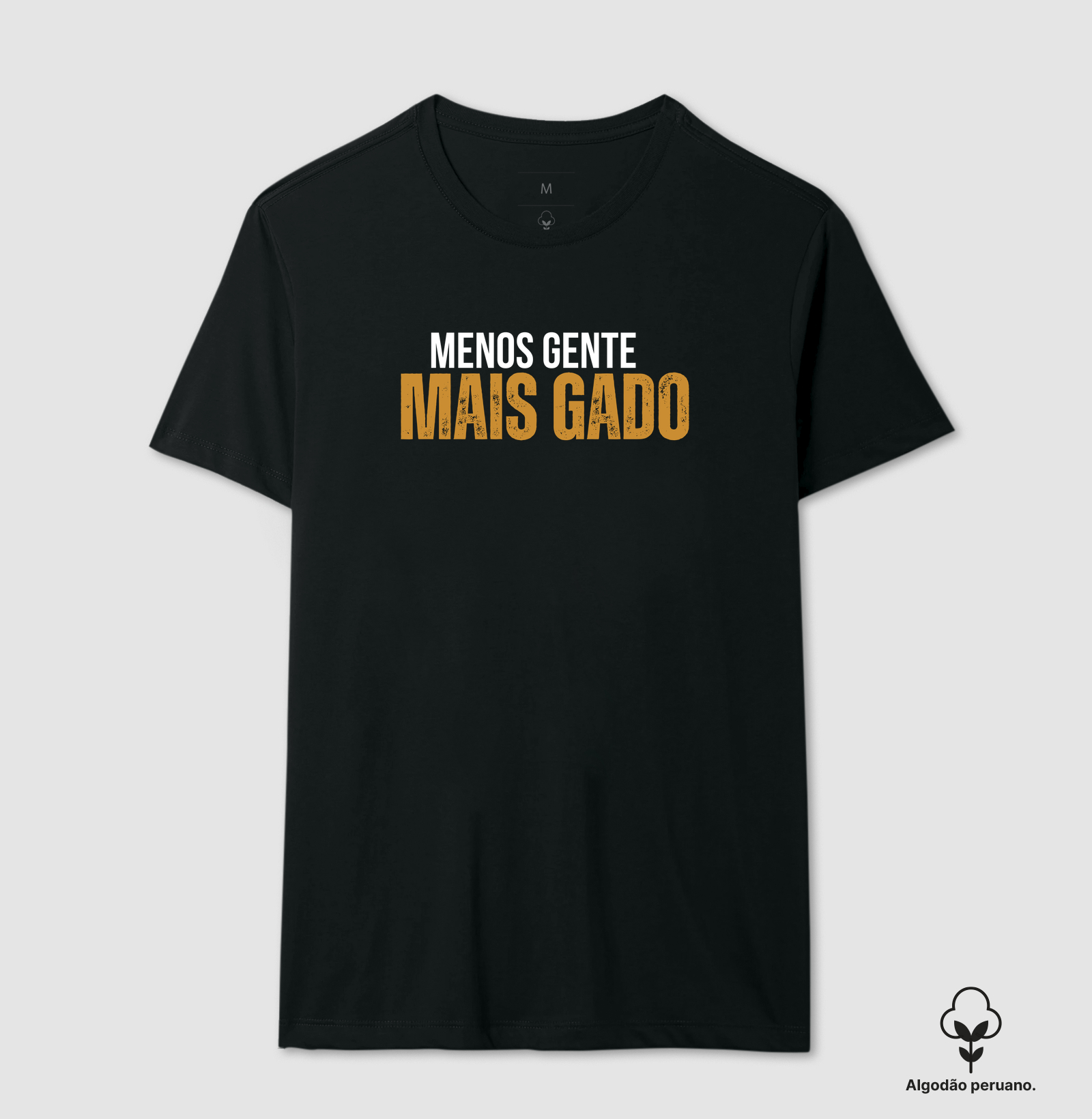 Menos gente mais gado