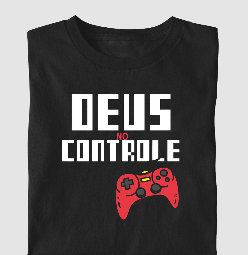 CAMISETA DEUS NO CONTROLE