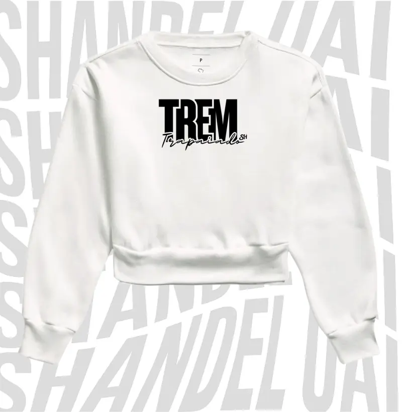 Trem trapaiado - Cropped Moletom
