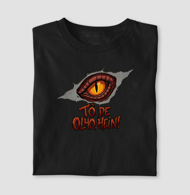 Camisa Algodão Estampada To De Olho Hein Premium Dinoloco