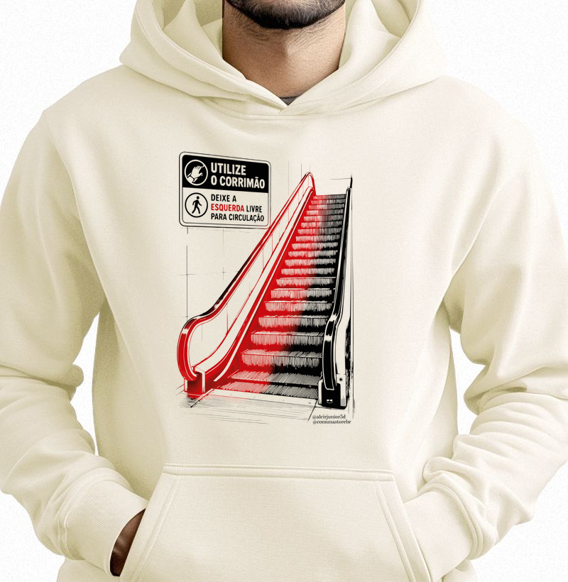 [ALCIR JUNIOR] DEIXE A ESQUERDA LIVRE - Hoodie Moletom