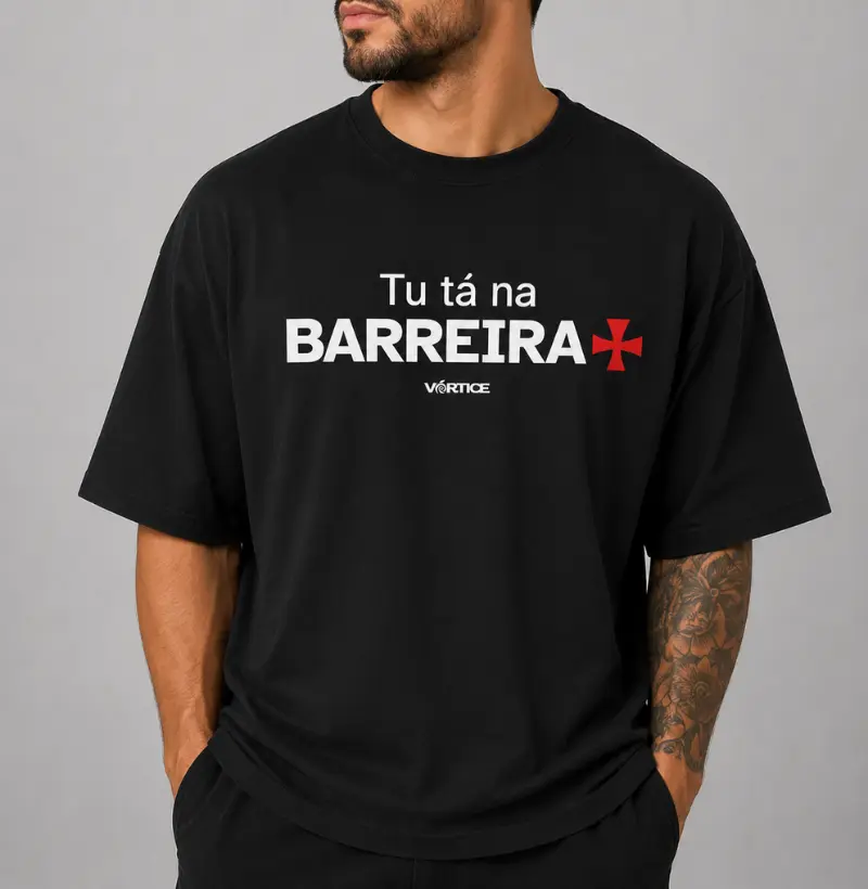 T-shirt oversized - Tu tá na barreira