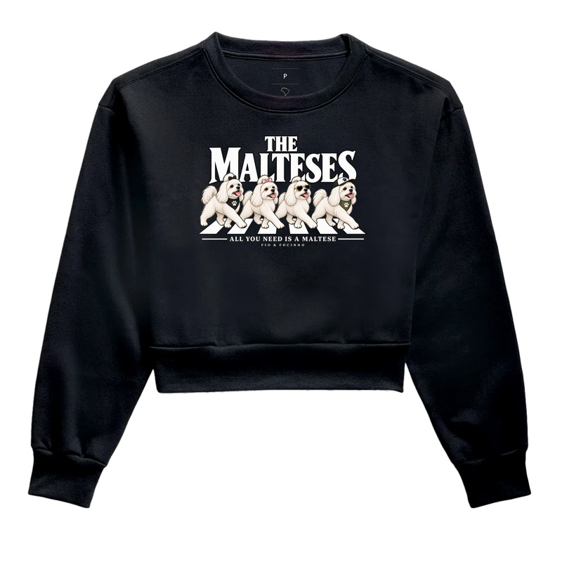 The Malteses - Cropped Moletom