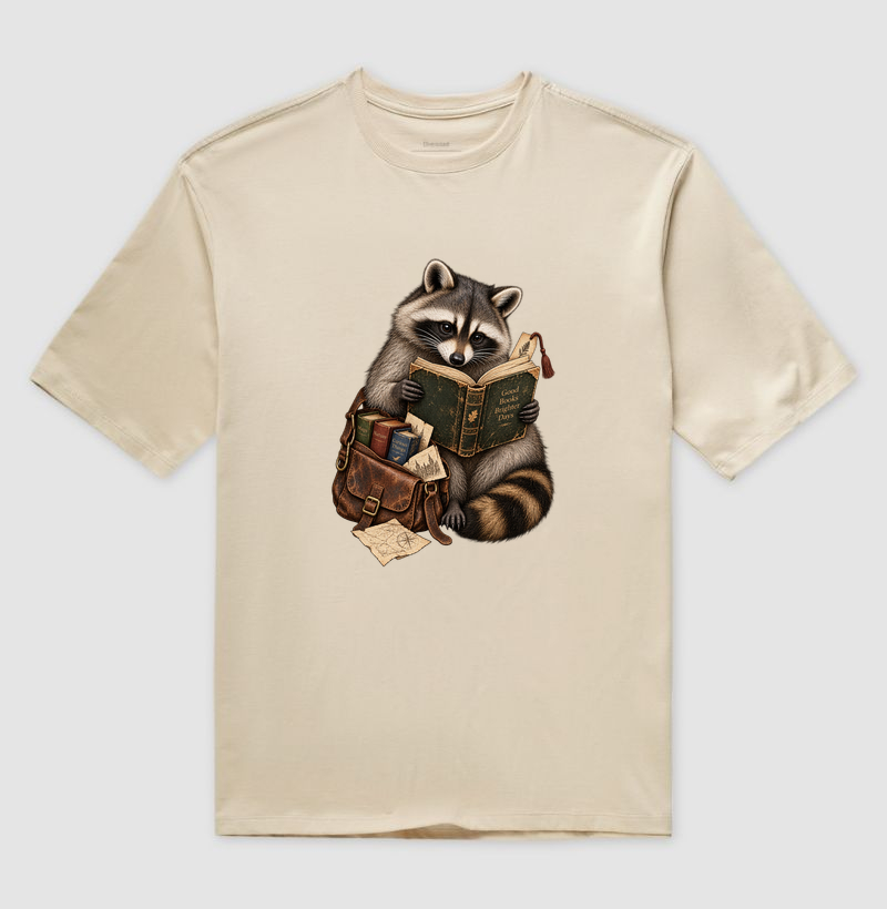 Camiseta Guaxinim Leitor