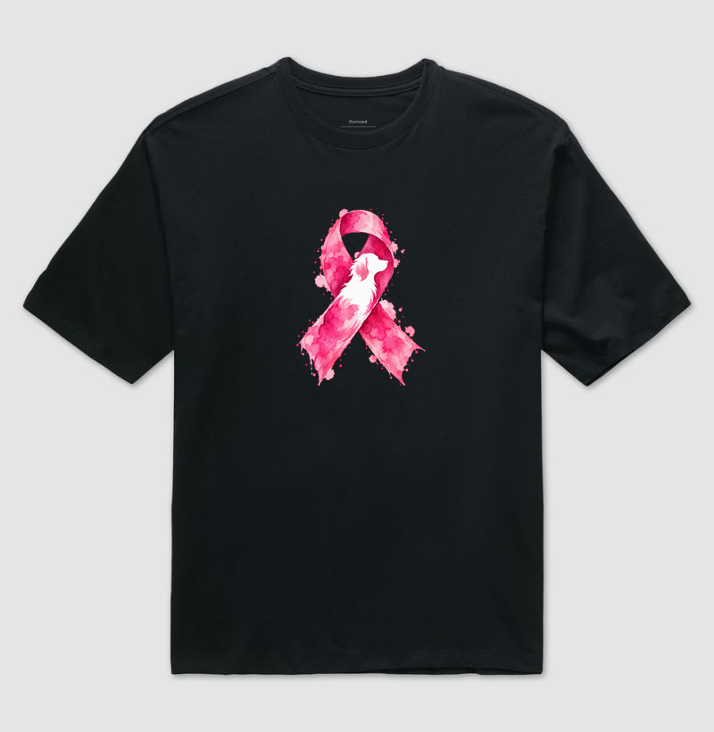 Rosa em Aquarela - Camiseta Oversized