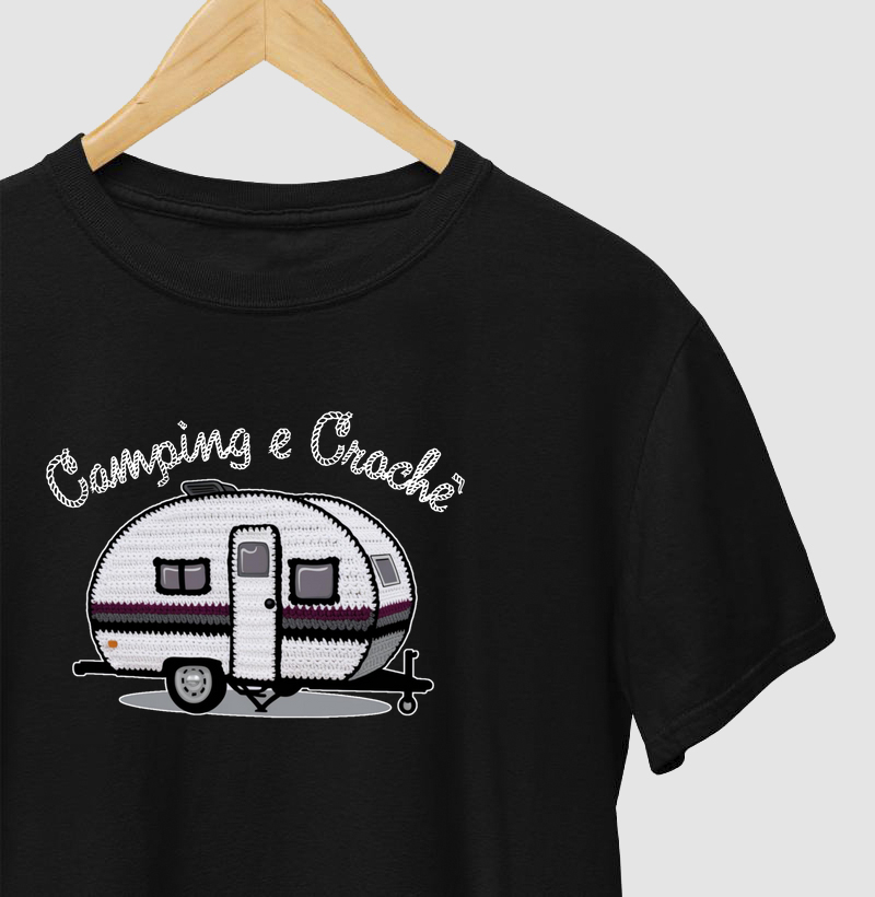 Camping e Crochê (Camisa Personalizada)