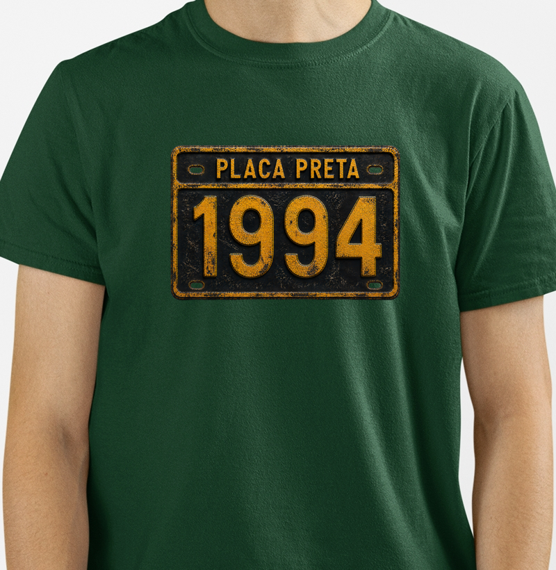 Camiseta Placa Preta 1994
