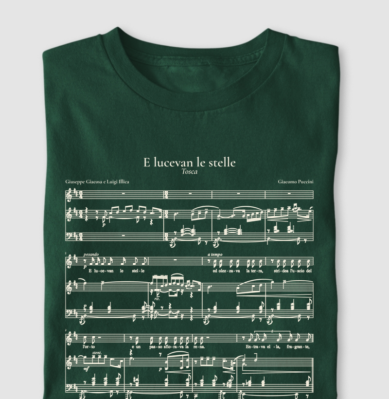 E lucevan le stelle - Tosca | Camiseta de Ópera