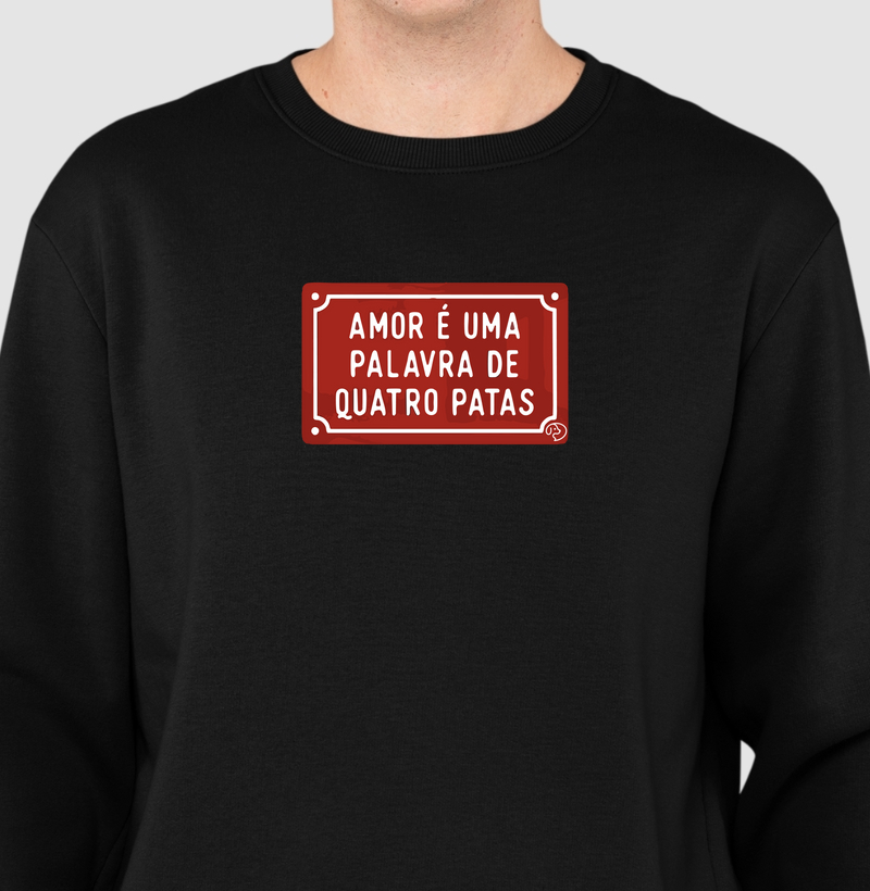 Placa Amor tem 4 Patas