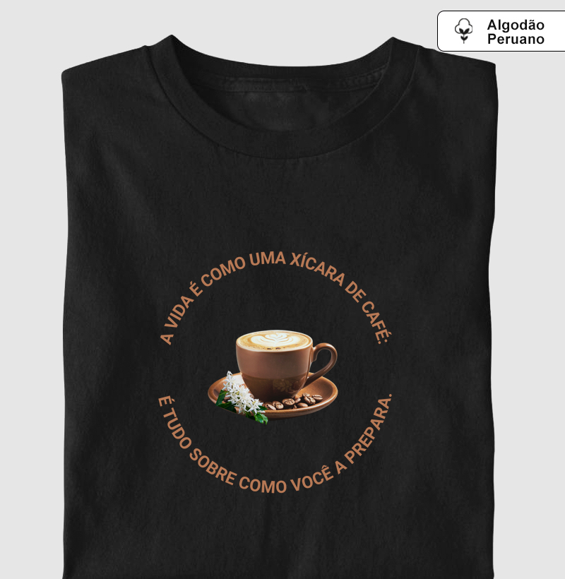 A vida é como uma xícara de café