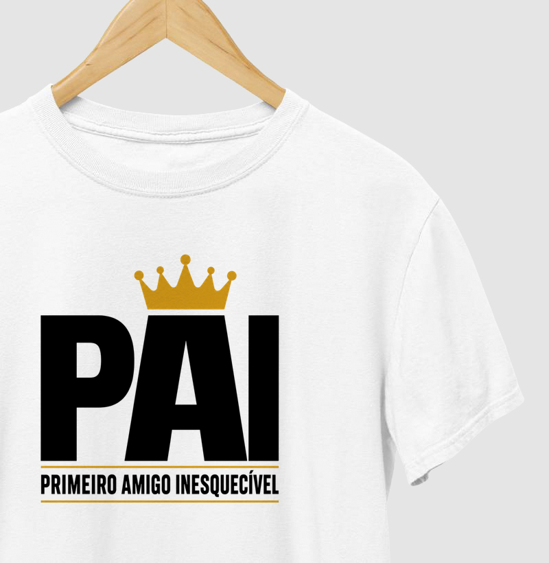 Camiseta Básica "1° Amigo" Branca
