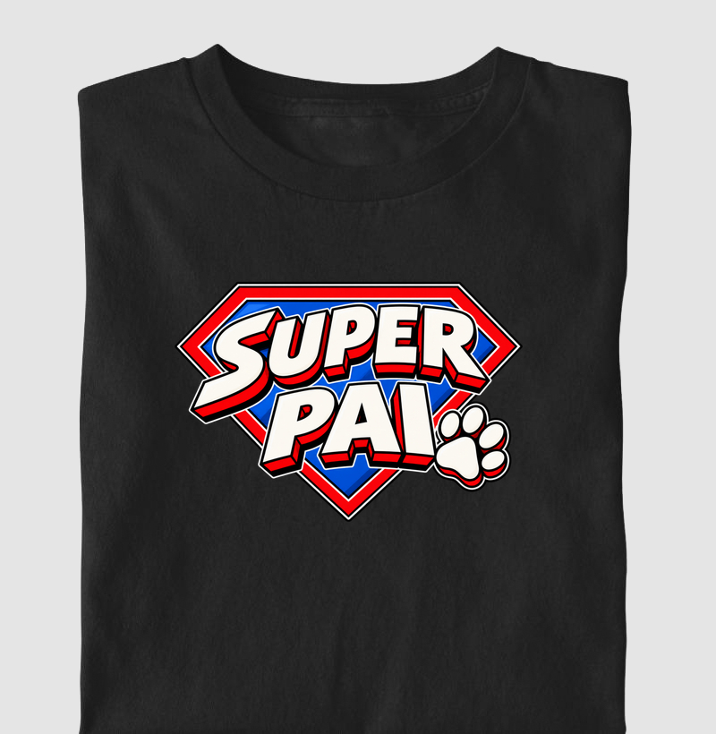 Pai de Cachorro | Super Pai (Edição Herói da Lealdade) - Camiseta Infantil