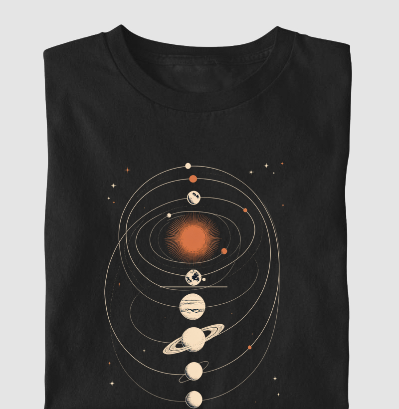 Camiseta Infantil Sistema Solar