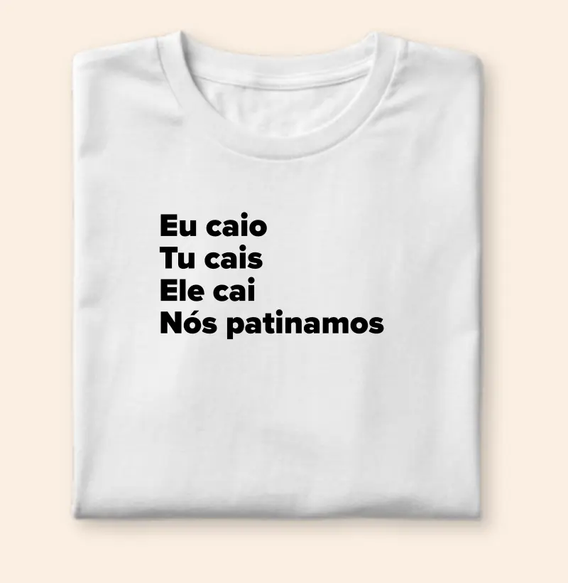 Nós patinamos