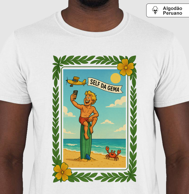 POSTCARD CARIOCA - Camiseta Algodão Peruano