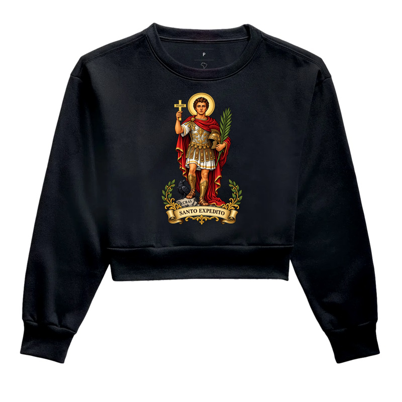 Santo Expedito - Cropped Moletom
