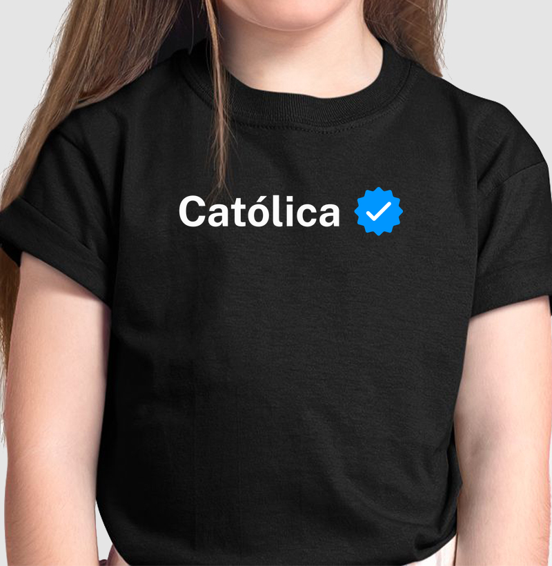 Camiseta Infantil Católica Verificado