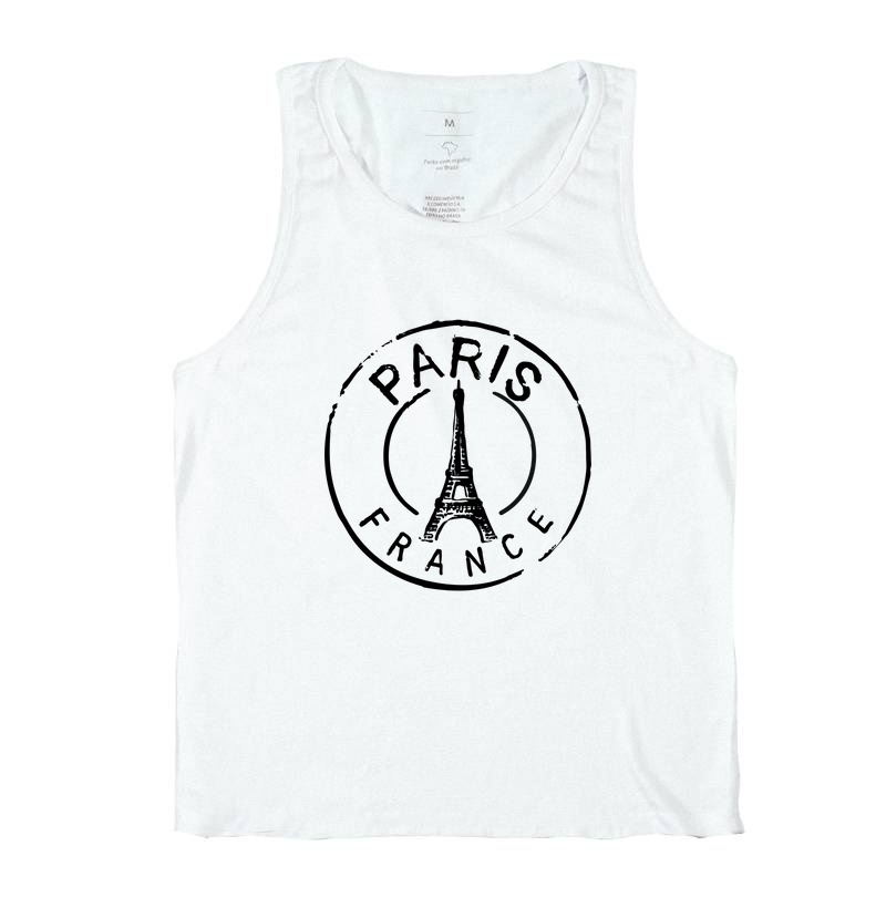 Camiseta Viagem - Carimbo Paris Torre