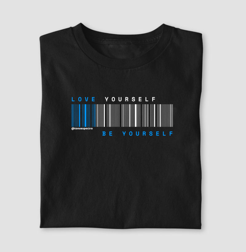 Love yourself, be yourself - azul