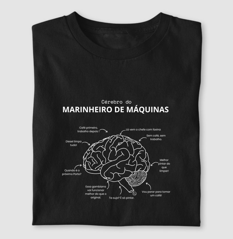 Camiseta Cerebro do Marinheiro de Maquinas