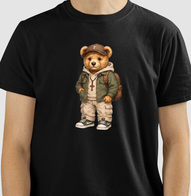 Ursinho de mochila (camiseta)