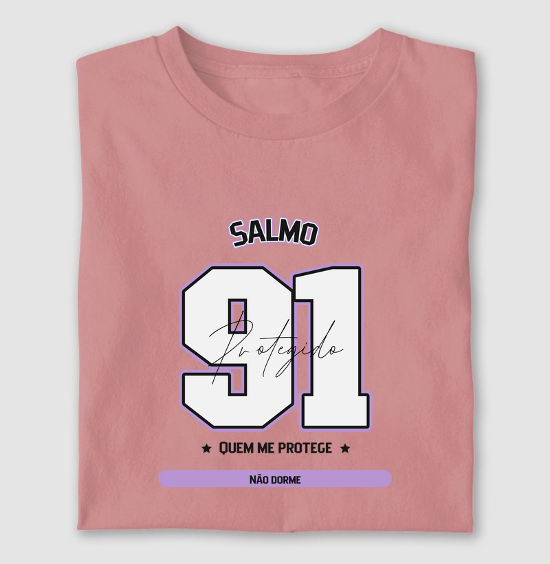 Camiseta Cristã Salmo 91 - Quem me Protege não Dorme | Milagree 